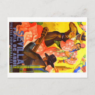 Cartão Postal Cartaz do Abril de 1949 da Feira de Abril de Sevil