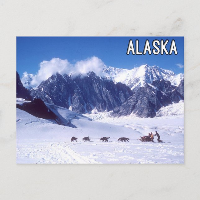 Cartão Postal Cartaz do Alaska (Frente)