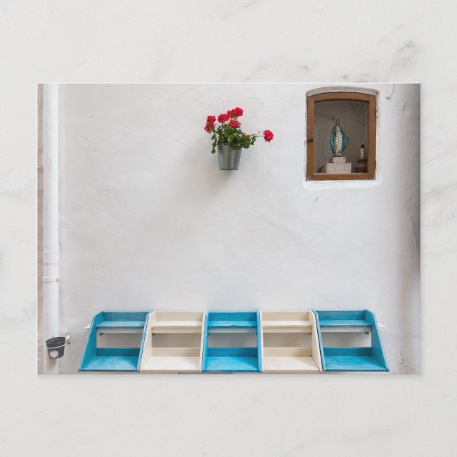 Cartão Postal Cartaz do altar da Virgem Maria (Frente)