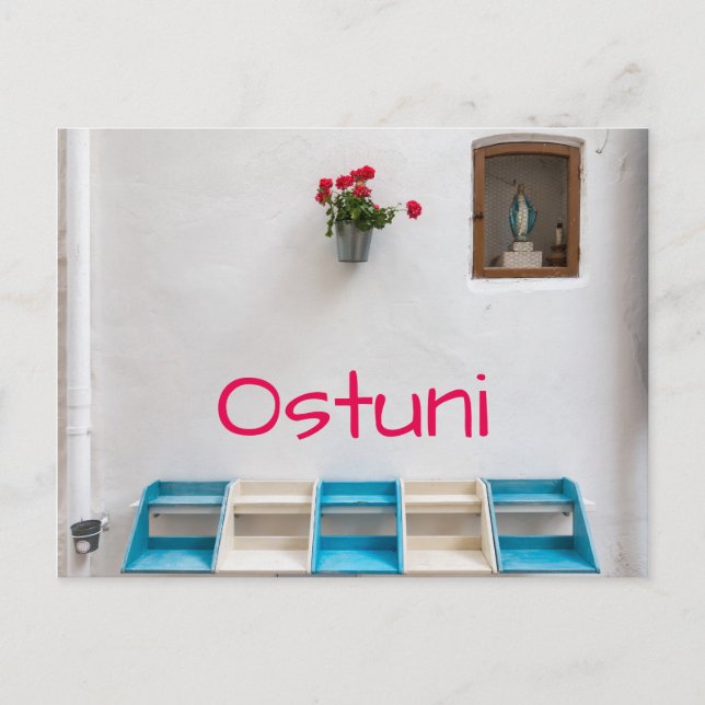 Cartão Postal Cartaz do altar da Virgem Maria (Frente)