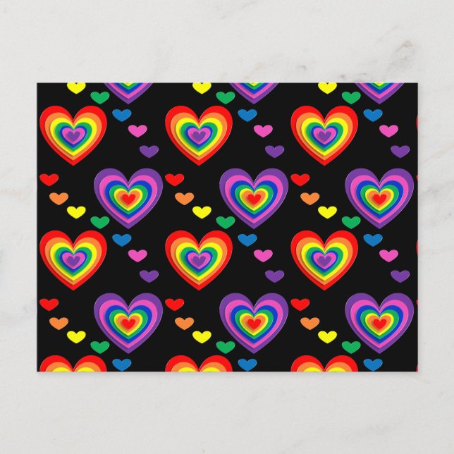 Cartão Postal Cartaz do arco-íris (Frente)