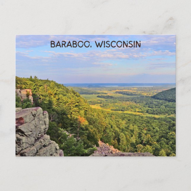 Cartão Postal Cartaz do Baraboo wisWisconsin (Frente)