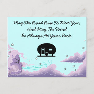 Cartão Postal Cartaz do Campo de Férias com Viagem de Pressão En