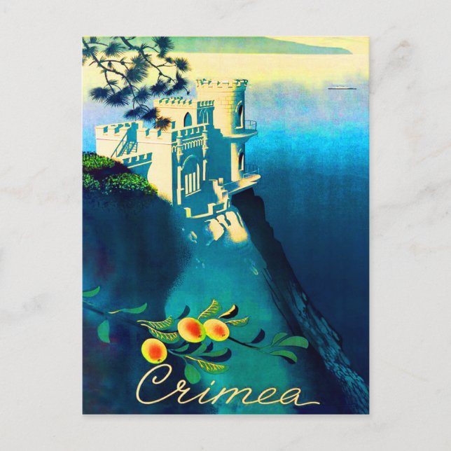 Cartão Postal Cartaz do Castelo Crimea (Frente)