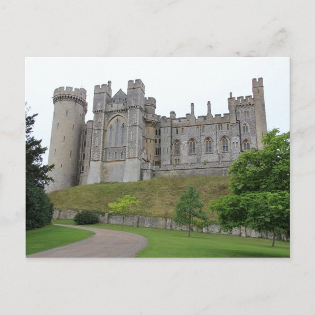 Cartão Postal Cartaz do Castelo de Arundel Global, West Sussex U (Frente)