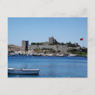 Cartão Postal Cartaz Do Castelo De Bodrum - Turquia