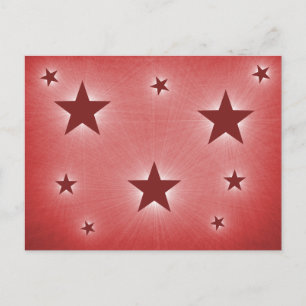 Cartão Postal Cartaz do céu noturno, vermelho escuro