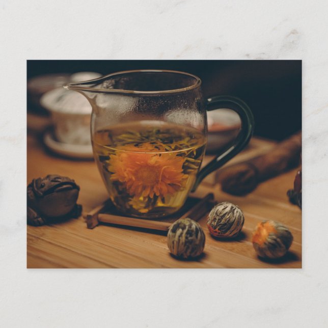 Cartão Postal Cartaz do chá Cartaz postal do pós-cruzamento (Frente)