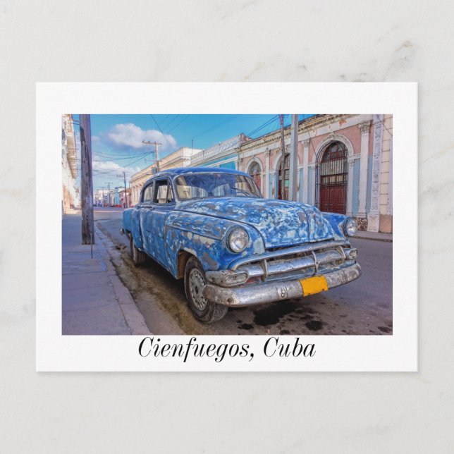 Cartão Postal Cartaz do Cienfuegos, Cuba Souvenir (Frente)