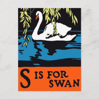Cartão Postal Cartaz do Cisne para S