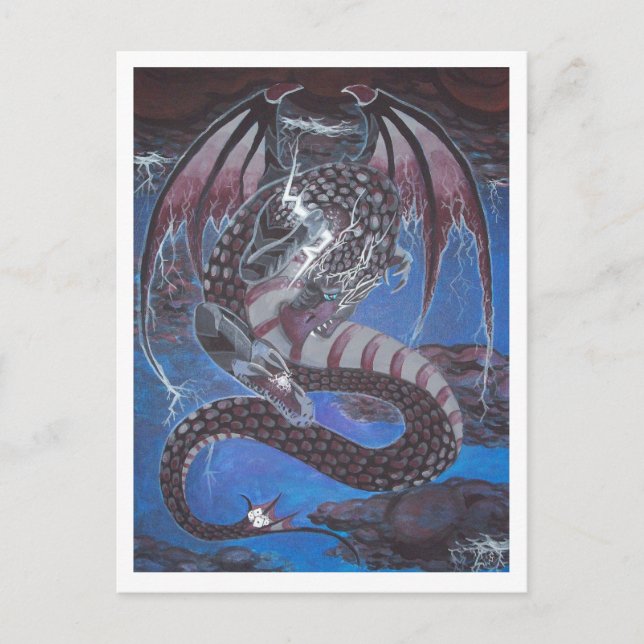 Cartão Postal Cartaz do Condutor Dragon (Frente)