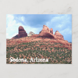 Cartão Postal Cartaz do Deserto Vermelho da Arizona Sedona South