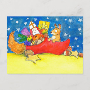 Cartão Postal Cartaz do Dia do santo Nicholas por Nicole Janes
