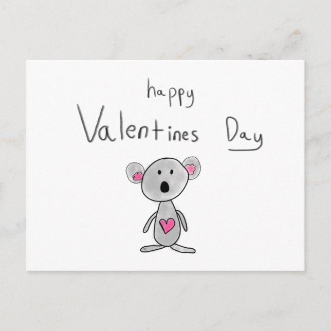 Cartão Postal Cartaz do Dia dos Namorados Felizes (Frente)