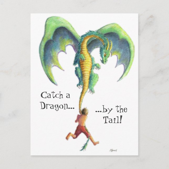 Cartão Postal Cartaz do Dragão (Frente)