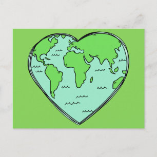 Cartão Postal Cartaz do Earth Love