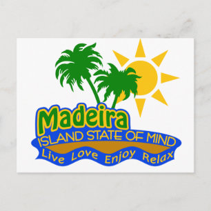 Cartão Postal Cartaz do Estado de espírito da Madeira