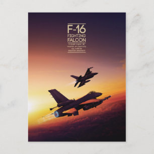 Cartão Postal Cartaz do Falcão de Luta contra a Dinâmica Geral