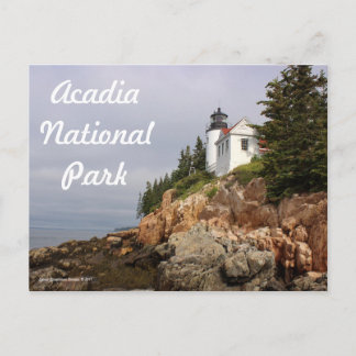 Cartão Postal Cartaz do Farol de Bass Harbor