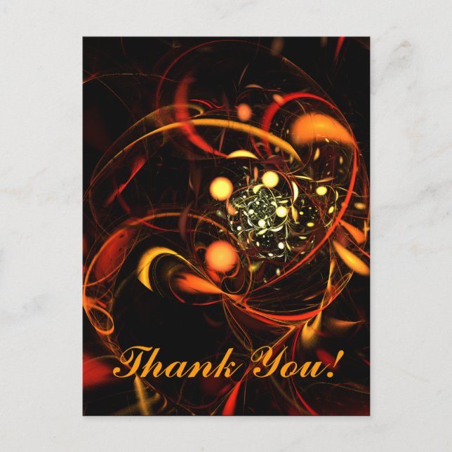 Cartão Postal Cartaz do Heartbeat Obrigado (Frente)