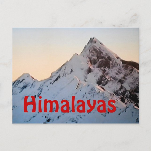 Cartão Postal Cartaz do Himalaia Everest (Frente)