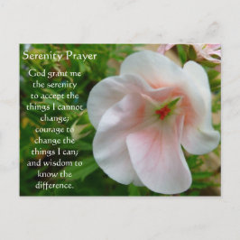 Cartão Postal Cartaz do jardim da Serenity Prayer