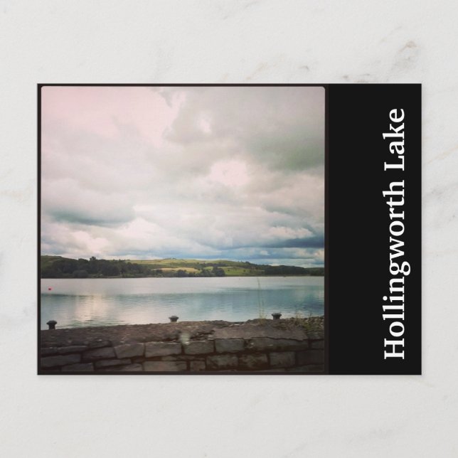 Cartão Postal Cartaz do Lago Hollingworth (Frente)