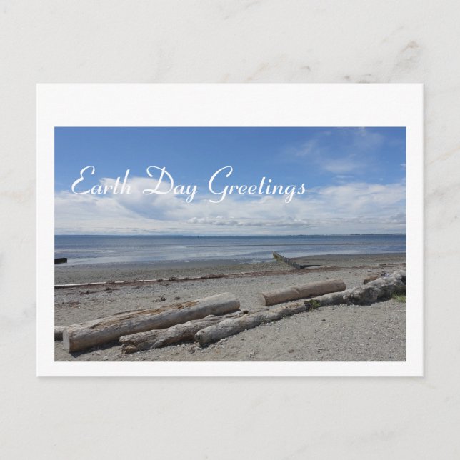 Cartão Postal Cartaz do lembrete do Dia da Terra (Frente)