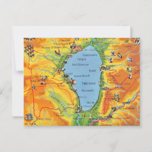 Cartão Postal Cartaz do Mar da Galileia