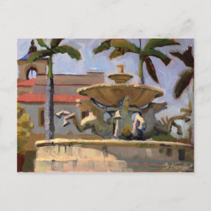 Cartão Postal Cartaz do Mizner Memorial Fountain