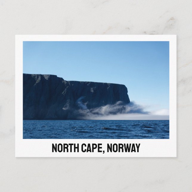 Cartão Postal Cartaz do Norte de Cabo Noruega (Frente)