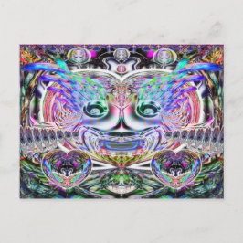 Cartão Postal Cartaz do Palhaço do Mardi Gras