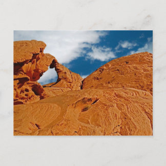 Cartão Postal Cartaz do Parque Estadual do Arch Rock, Red Rock C