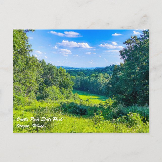 Cartão Postal Cartaz do Parque Estadual do Castle Rock (Frente)