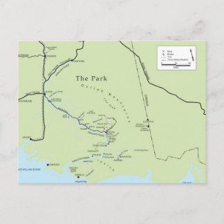 Cartão Postal Cartaz do Parque Kate Shugak