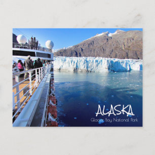 Cartão Postal Cartaz do Parque Nacional da Baía de Glaciar do Al