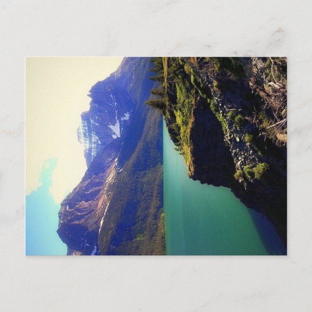 Cartão Postal Cartaz do Parque Nacional Glacier (Frente)