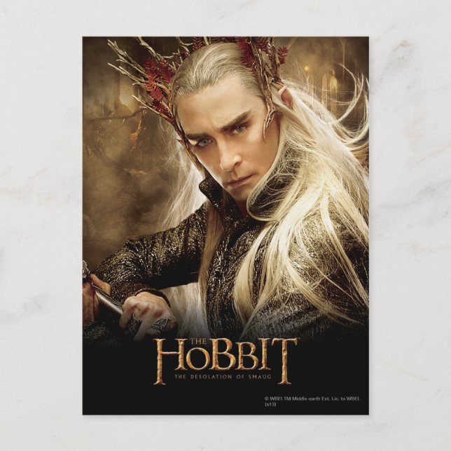 Cartão Postal Cartaz do Personagem Thranduil 1 (Frente)