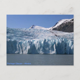 Cartão Postal Cartaz do Portage Glacier