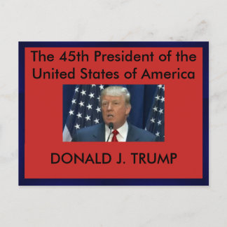 Cartão Postal Cartaz do Presidente Donald Trump