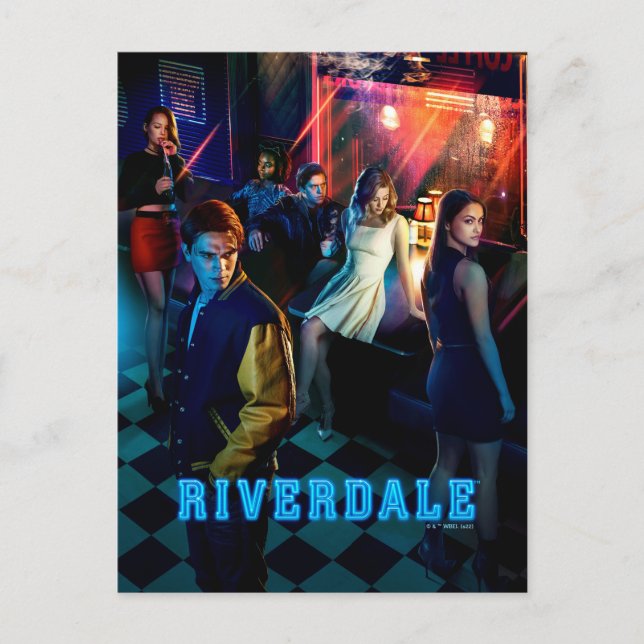 Cartão Postal Cartaz do Riverdale dentro da Lanchonete do Pop (Frente)