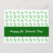 Cartaz do Shamrock personalizado do dia de Patrick