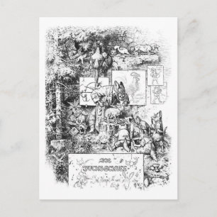 Cartão Postal Cartaz do Sr. Fox inteligente