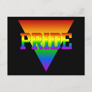 Cartão Postal Cartaz do triângulo do Orgulho, personalizar