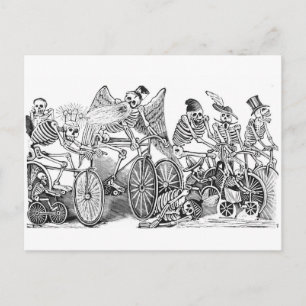 Cartão Postal Cartaz dos ciclistas Calavera