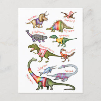 Cartão Postal Cartaz fabuloso dos dinossauros