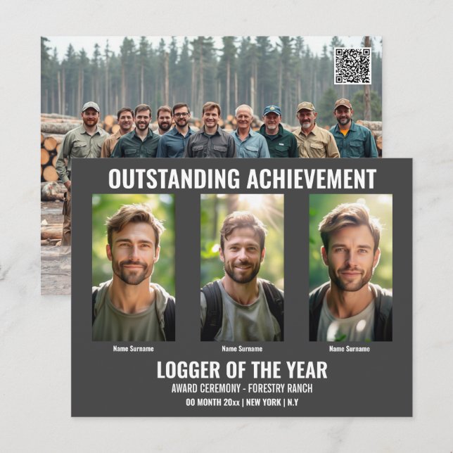 Cartão Postal Cartaz florestal modelo 5 foto DIY registro (Frente/Verso)