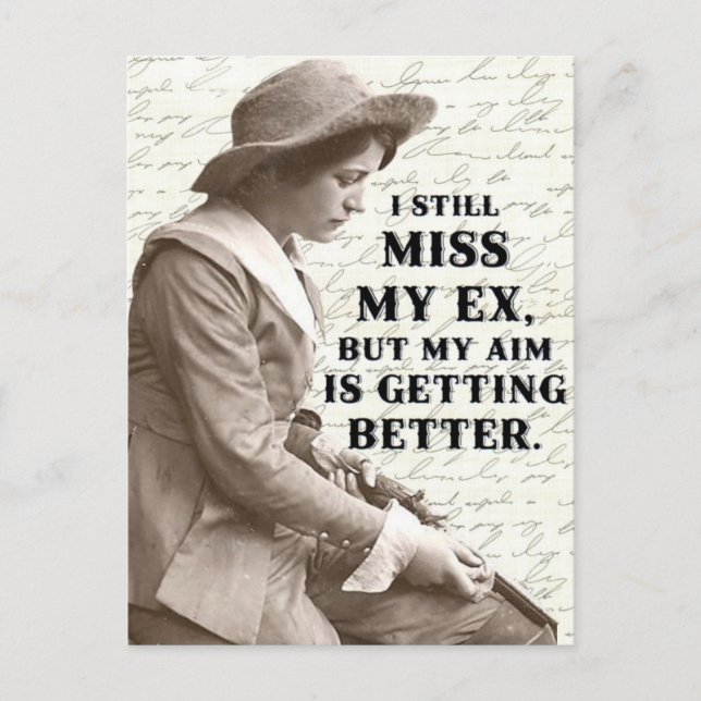 Cartão Postal Cartaz fotográfico ocidental Vintage (Frente)