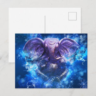 Cartão Postal Cartaz Ganesha Para Diwali