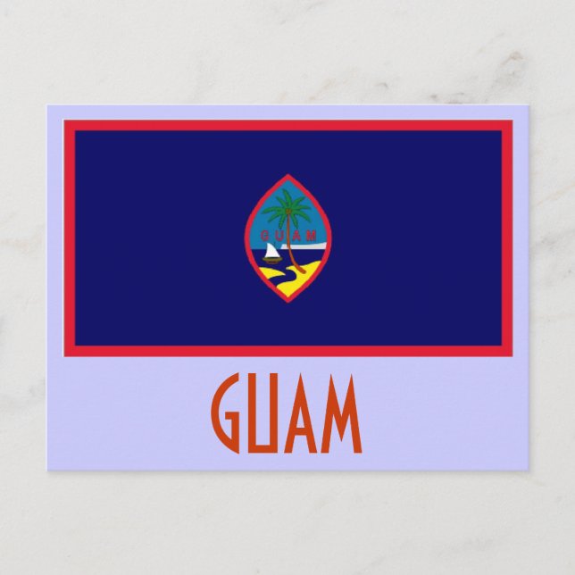 Cartão Postal Cartaz Guam (Frente)